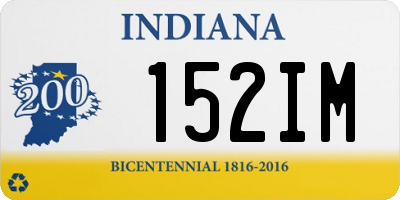 IN license plate 152IM