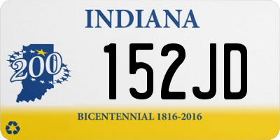 IN license plate 152JD