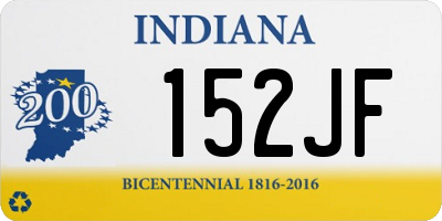 IN license plate 152JF