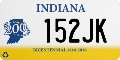 IN license plate 152JK