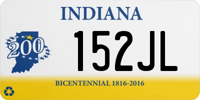 IN license plate 152JL