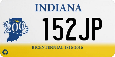 IN license plate 152JP