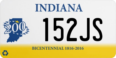 IN license plate 152JS