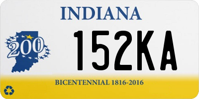 IN license plate 152KA