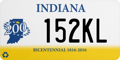 IN license plate 152KL