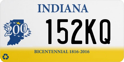 IN license plate 152KQ