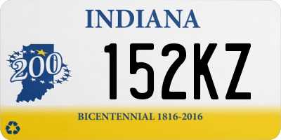 IN license plate 152KZ