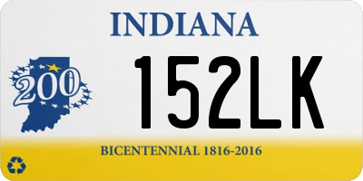 IN license plate 152LK