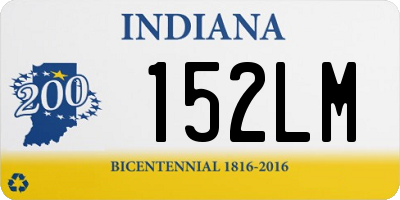 IN license plate 152LM