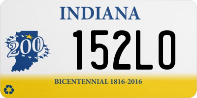 IN license plate 152LO