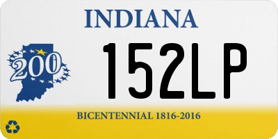 IN license plate 152LP