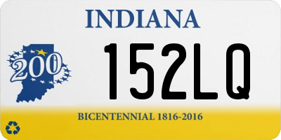 IN license plate 152LQ