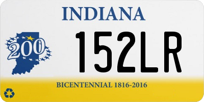 IN license plate 152LR