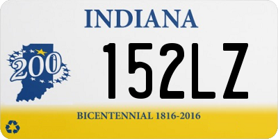 IN license plate 152LZ