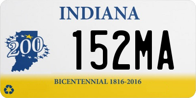 IN license plate 152MA