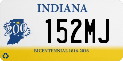 IN license plate 152MJ