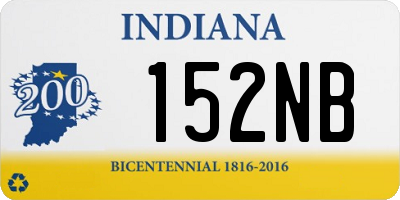 IN license plate 152NB