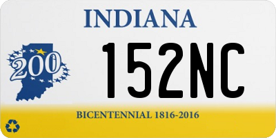 IN license plate 152NC