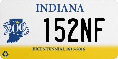 IN license plate 152NF