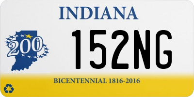 IN license plate 152NG