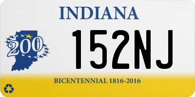 IN license plate 152NJ