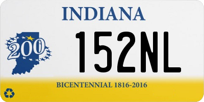 IN license plate 152NL