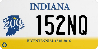 IN license plate 152NQ