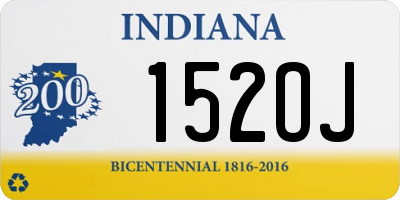 IN license plate 152OJ