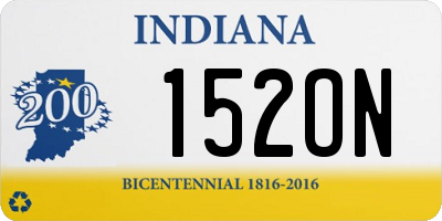 IN license plate 152ON