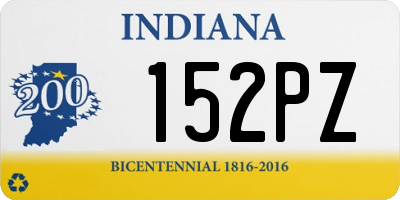 IN license plate 152PZ