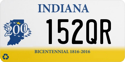 IN license plate 152QR