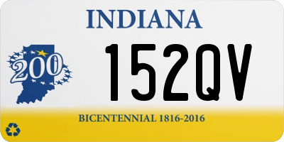 IN license plate 152QV