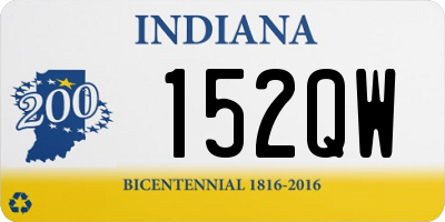 IN license plate 152QW