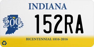 IN license plate 152RA