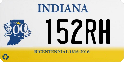 IN license plate 152RH