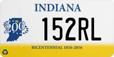 IN license plate 152RL