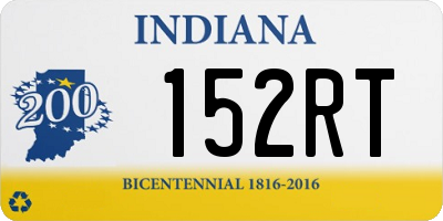 IN license plate 152RT