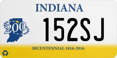 IN license plate 152SJ