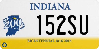 IN license plate 152SU