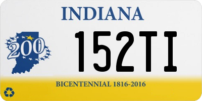 IN license plate 152TI