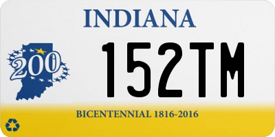 IN license plate 152TM