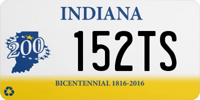 IN license plate 152TS