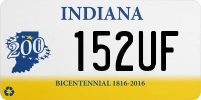 IN license plate 152UF