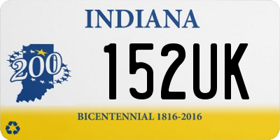 IN license plate 152UK