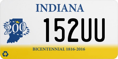 IN license plate 152UU