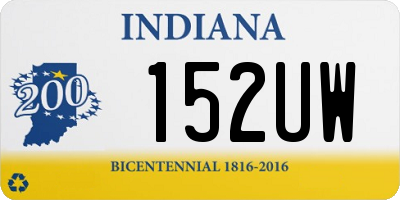 IN license plate 152UW