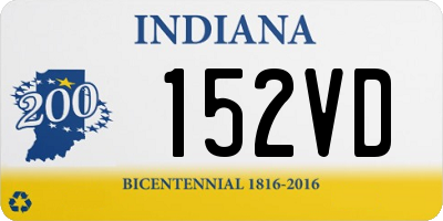 IN license plate 152VD
