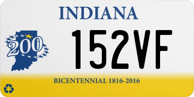 IN license plate 152VF