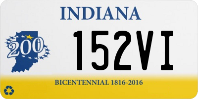 IN license plate 152VI