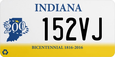 IN license plate 152VJ